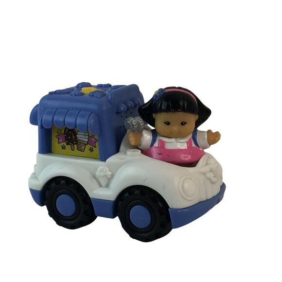 Fisher Price Little People Musical Ice Cream Truck and Sonya Lee Girl Figure - Picture 1 of 10
